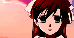 Haruhi Fujioka Long Red Hair Flowing Air GIF
