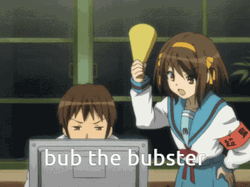 Haruhi Fujioka Nag Haruhi Suzumiya Computer GIF