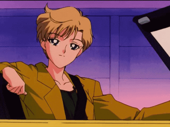 Haruka Tenoh Sailor Uranus Cool Wink  GIF