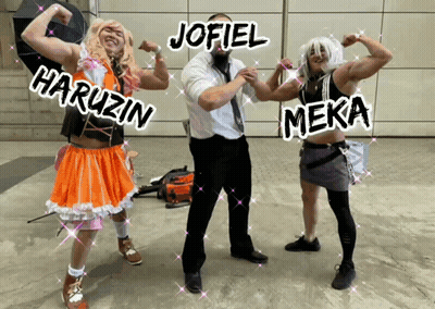 Haruzin Jofiel And Meka Posing For Photo GIF