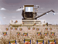 Harvesting Spam Parody GIF