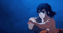 Hashibira Inosuke Jumping Up GIF | GIFDB.com