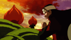 Hashirama Senju Summoning Vines GIF