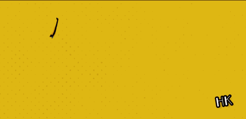 Hashtag HK On Yellow Background GIF