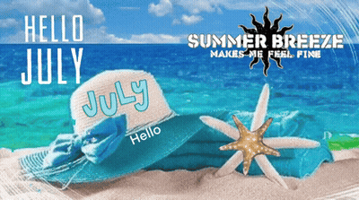 Hat Saying Hello July GIF