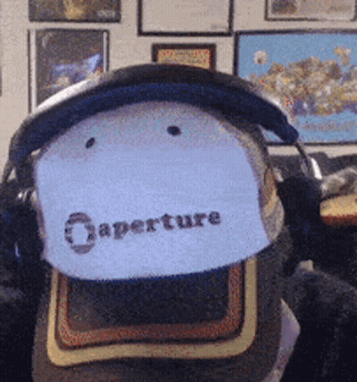 Hat With Aperture GIF
