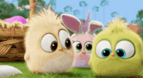 Hatchlings Kick Angry Birds Movie GIF