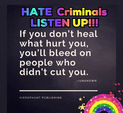 Hate Criminals Listen Up Poster GIF