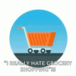 Hate Grocery Shopping GIF