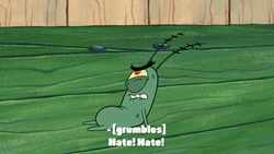 Hate Hate Hate Angry Plankton From SpongeBob SquarePants GIF