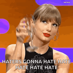 Hate Hate Hate Taylor Swift Holding Wine Glass GIF