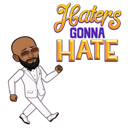 Haters Gonna Hate Walking Animated Man GIF