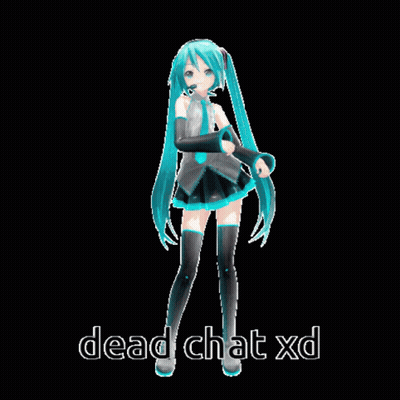 Hatsune Miku Dancing Dead Chat XD GIF