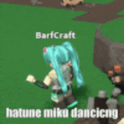 Hatsune Miku Dancing In A Field GIF