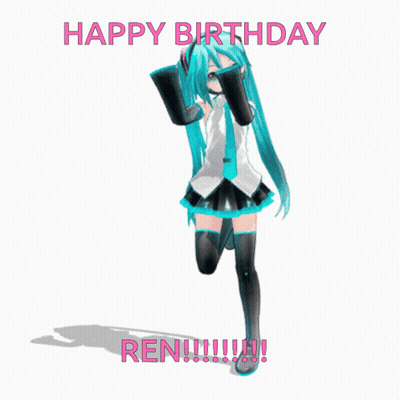 Hatsune Miku Happy Birthday Ren GIF