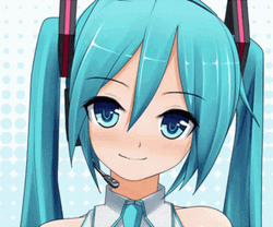 Hatsune Miku Kawaii Wink GIF