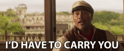 Hatted Man Saying I'd Have To Carry You GIF