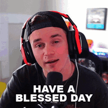 Have A Blessed Day Handsome Streamer GIF
