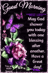 Have A Blessed Day May God Shower GIF