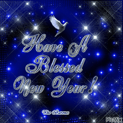 Have A Blessed Happy New Year Wishes  GIF