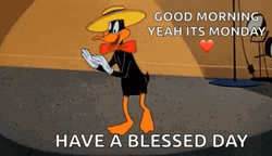 Have A Blessed Monday Ahead Daffy Duck GIF