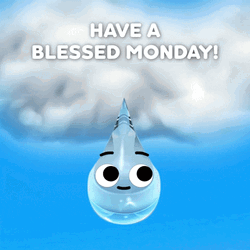 Have A Blessed Monday Rain Drop To Plant GIF