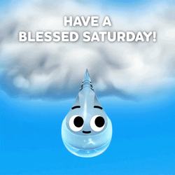 Have A Blessed Saturday Drop To Plant GIF