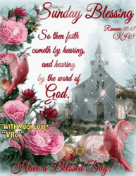 Have A Blessed Sunday Church Flowers GIF