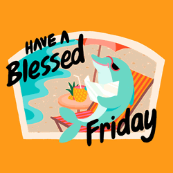 Have A Friday Blessings Penguin Sticker GIF
