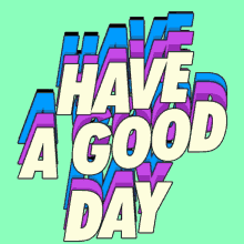 Have A Good Day Jumping Happy Font GIF