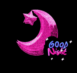 Have A Good Night Pink Moon And Star GIF