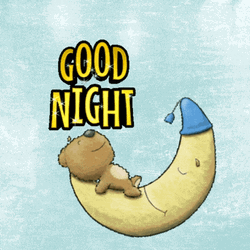 Have A Good Night Sleep Teddy Bear And Moon GIF