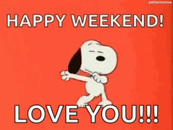 Have A Good Weekend Dancing Snoopy GIF