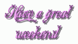 Have A Good Weekend Shimmering Purple Digital Art GIF