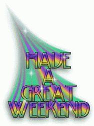 Have A Good Weekend Sparkling Rainbow Streak GIF