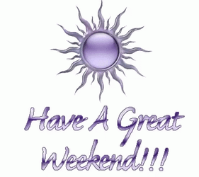 Have A Good Weekend Spinning Purple Sun GIF