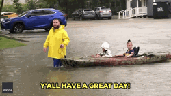 Have A Great Day At School Riding Boat GIF