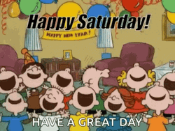 Have A Great Saturday Peanuts Characters GIF