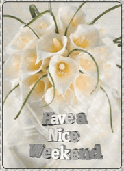 Have A Great Saturday White Flowers GIF