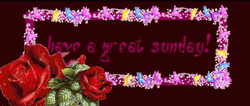 Have A Great Sunday With Flower Borders GIF