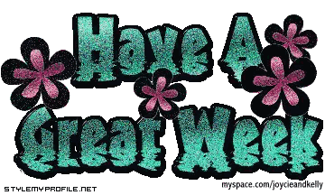 Have A Great Week Flowers Sticker
