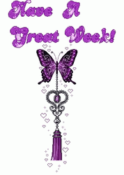 Have A Great Week Purple Butterfly GIF