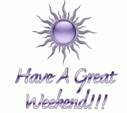Have A Great Weekend Purple Art GIF