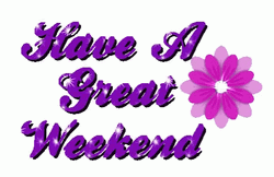 Have A Great Weekend Purple Flower GIF