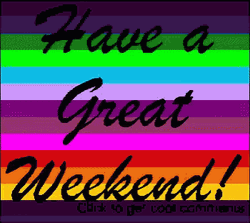Have A Great Weekend Quote Rainbow GIF