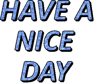 Have A Nice Day In Blue Letters Sticker