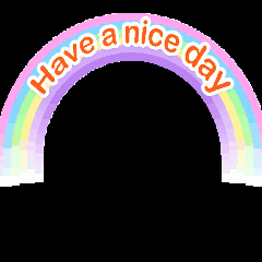 Have A Nice Day Rainbow Avatar  GIF