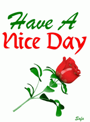 Have A Nice Day Roses Spinning Turning  GIF