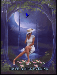 Have A Nice Good Evening Lady White Dress GIF