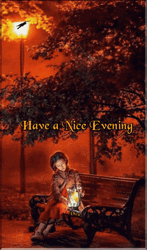 Have A Nice Good Evening Park Bench GIF